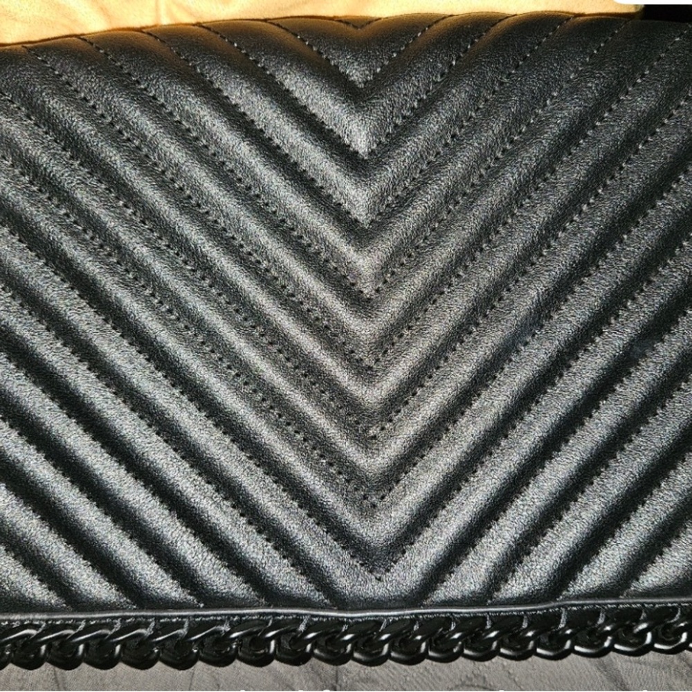 Aldo Black Quilted Crossbody Bag